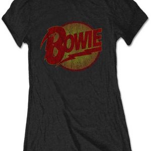Band Shirts David Bowie Diamond Dogs Girly T-Shirt Black