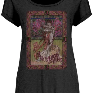 Band Shirts Janis Joplin Avalon Ballroom 67 Girly T-Shirt Black