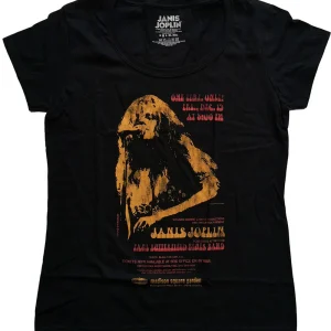 Band Shirts Janis Joplin Madison Square Garden Girly T-Shirt Black