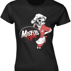 Band Shirts Misfits Waitress Girlie T-Shirt Black