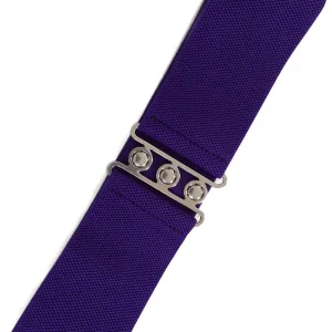 Banned Elastic 50's Belt Cadburry Paars