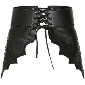 Banned Alternative Twilight Time Corset Belt Black