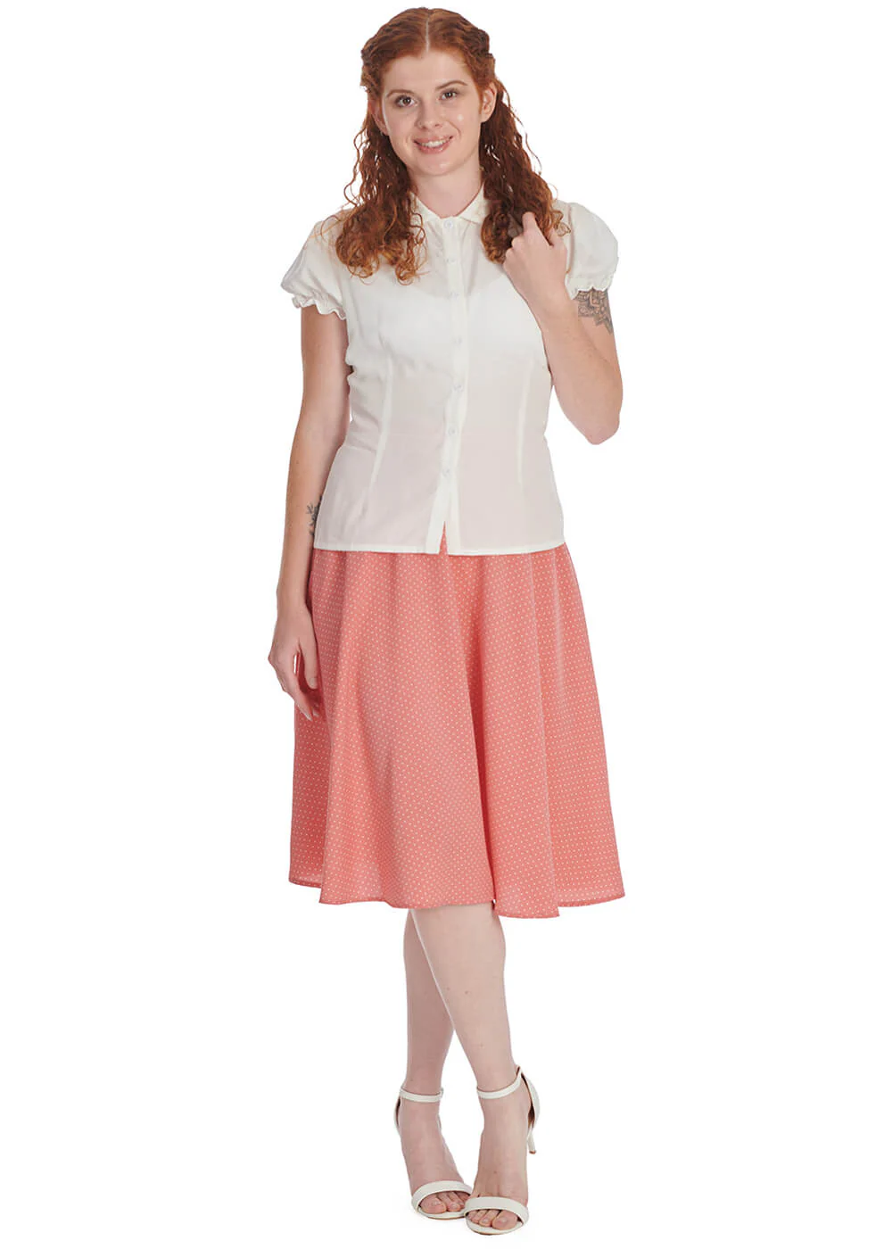 Banned Betsy Bloom 40's Blouse White – Image 4