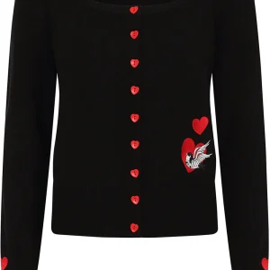 Banned Annie Love Swallow Cardigan Black