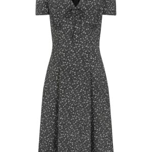 Banned Josephine Ditzy Flower 50's Dress Black