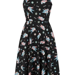 Banned Marilou Swallows 50's Swing Dress Black