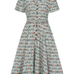 Banned Bella Purrrfect 50's Swing Dress White