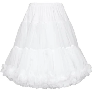 Banned 50's Petticoat Knee Length White