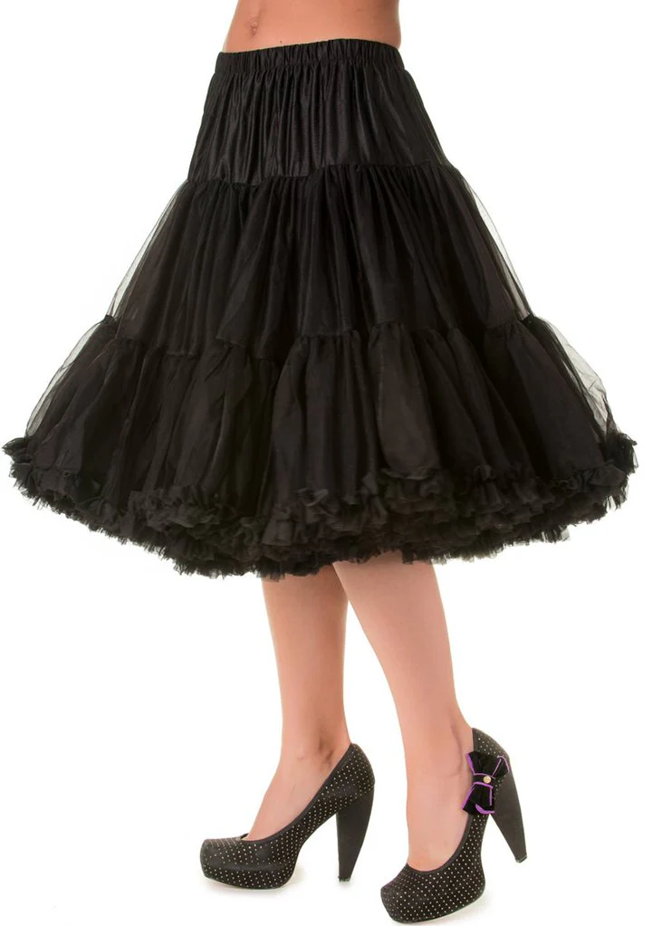 Banned 50's Petticoat Long Black – Image 3
