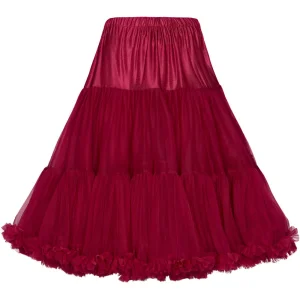 Banned 50's Petticoat Long Bordeaux Color