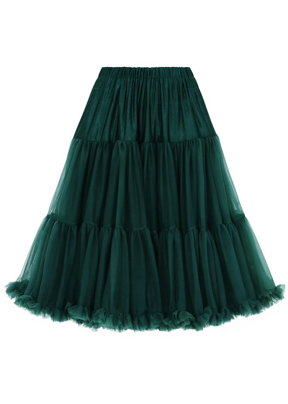 Banned 50's Petticoat Lang Dark Green – Image 2