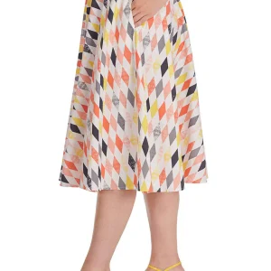 Banned Diamond 50's Swing Skirt Multi