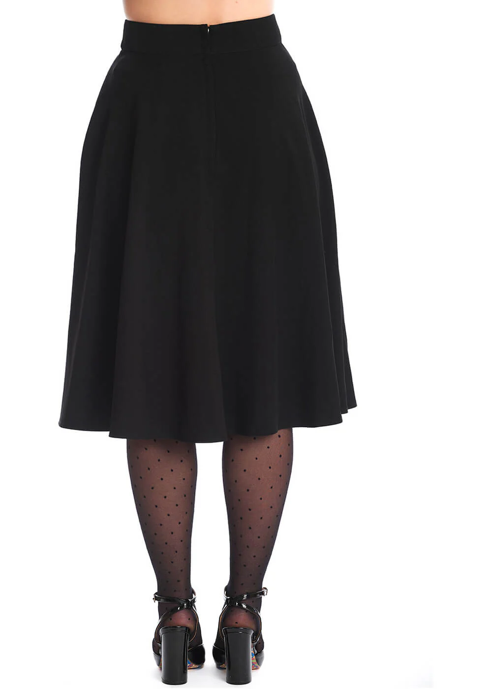 Banned Book Club 50's Swing Skirt Black – Image 5