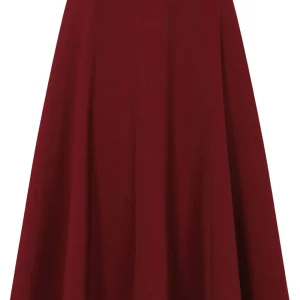 Banned Book Club 50's Swing Skirt Burgundy