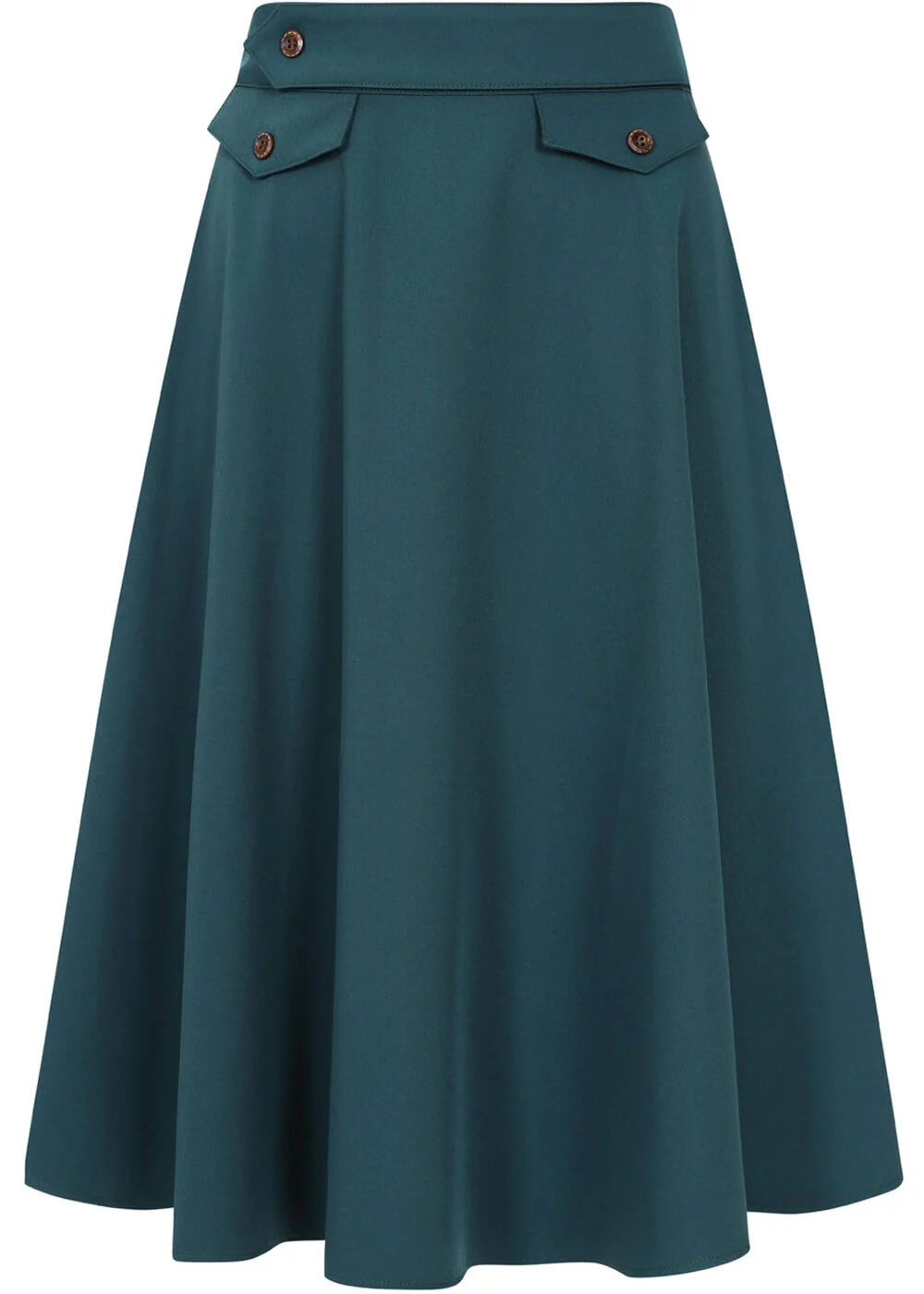 Banned Book Club 50's Swing Skirt Teal