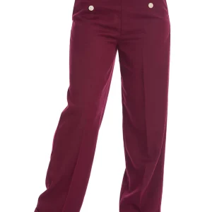Banned Adventures Ahead 40's Trousers Burgundy