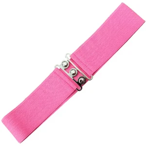 Banned Elastic 50's Belt Hot Pink