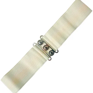 Banned Elastic 50's Belt Ivory
