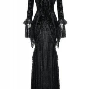 Dark In Love Night Queen Maxi Dress Black