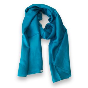 Pañuelo de seda azul Mahdia