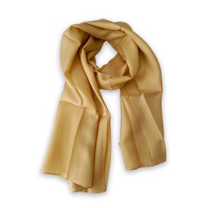Foulard Écharpe en soie jaune Izamal