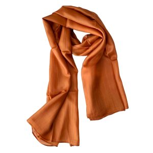 Foulard en soie marron Pachuca