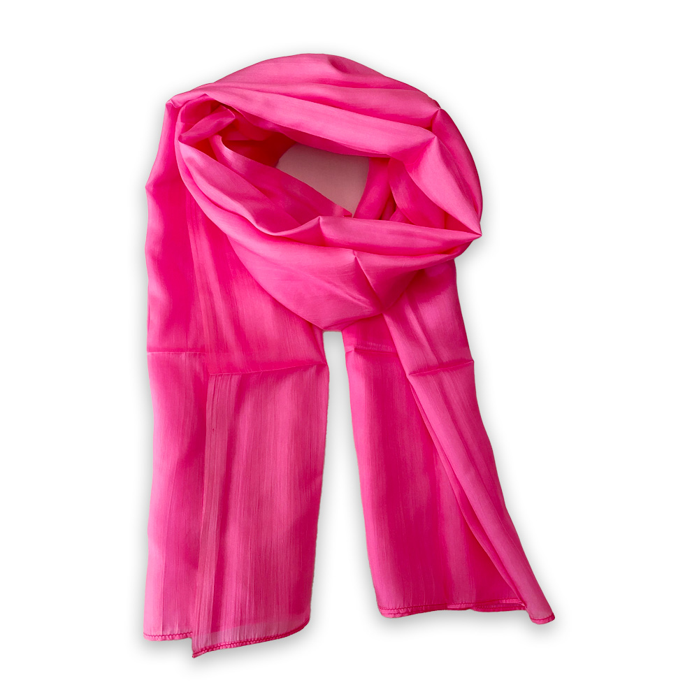 Foulard en soie rose Toulouse – Image 2