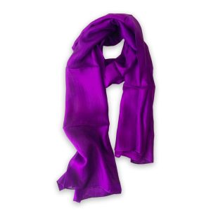 Pañuelo de seda morado Sault