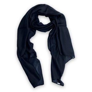 Foulard en soie noir Tampa