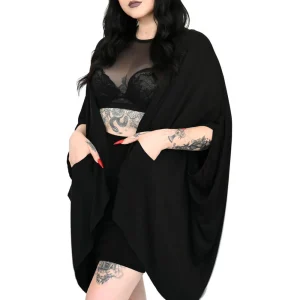 Foxblood Batty Oversized Cardigan Black