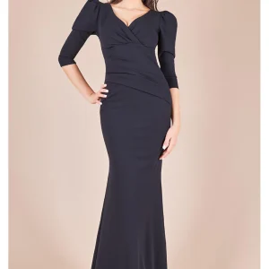 Goddiva Claudia Maxi Dress Black