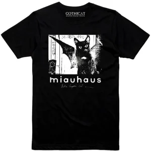 Gothicat Miauhaus Bela Lugosi's Cat Girly T-Shirt Black