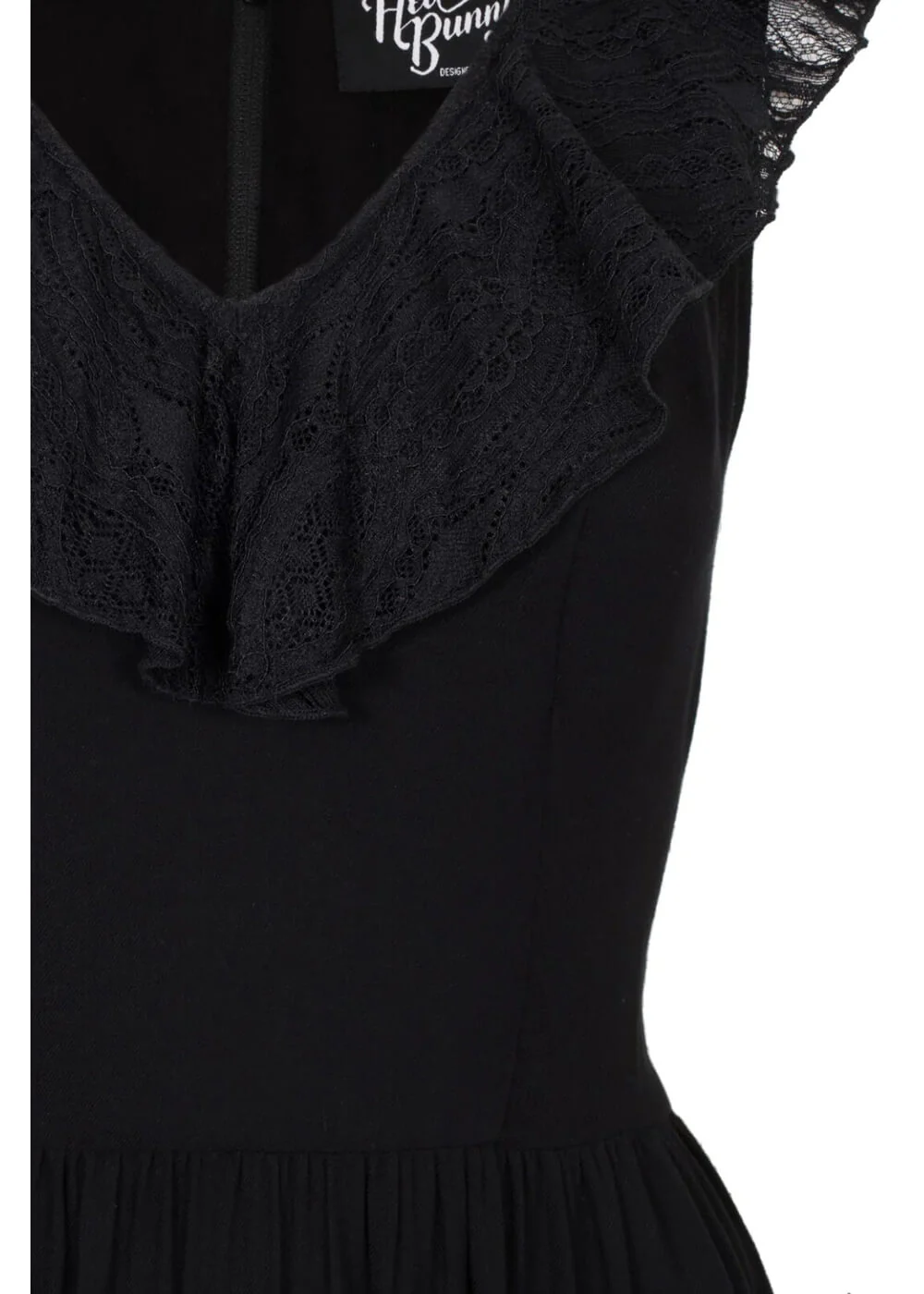 Hell Bunny Mortem Lace 70's Maxi Dress Black – Image 6