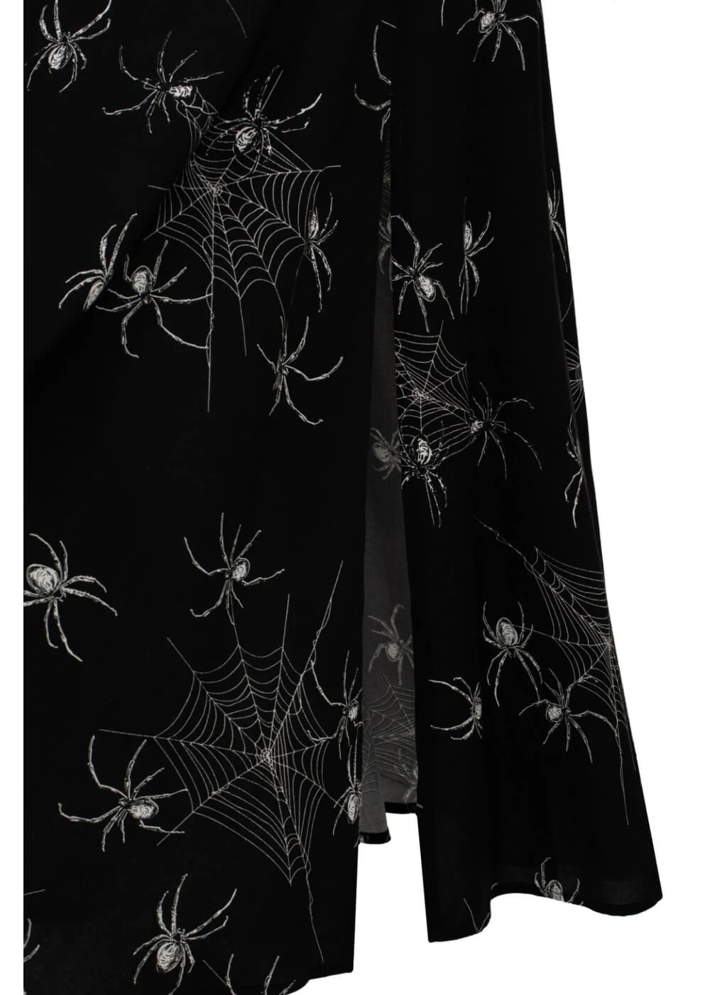 Hell Bunny Grungy Spider 50's Midi Dress Black – Image 9