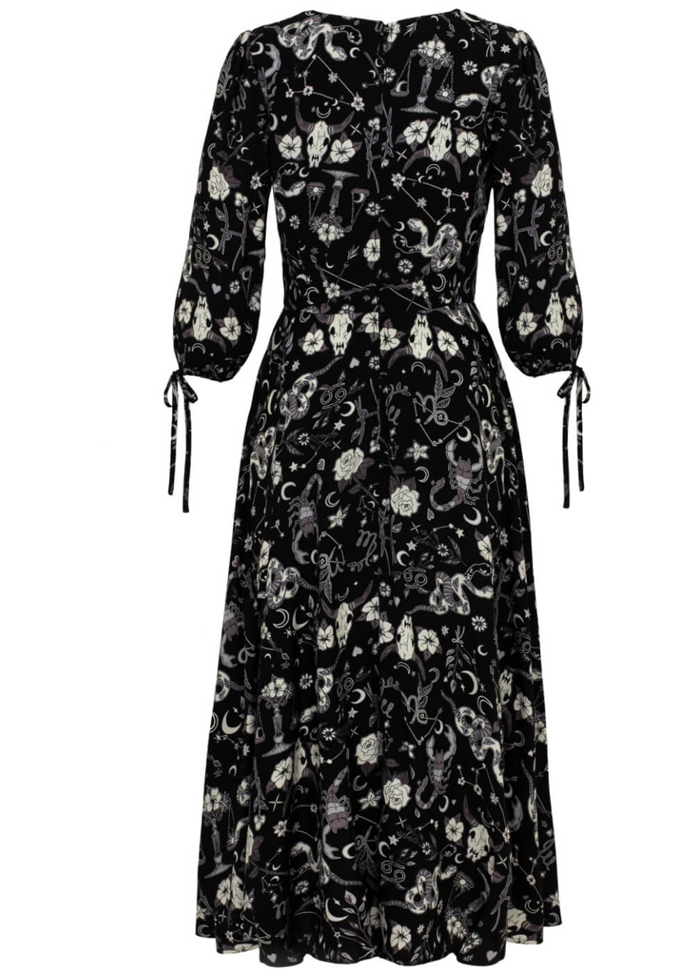Hell Bunny Star Sign 70's Midi Dress Black – Image 7