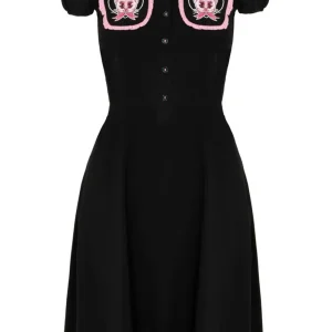 Hell Bunny Not Into You Hellcat 40's Dress Black