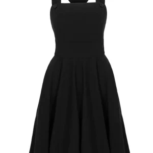 Hell Bunny Patti 40's Pinafore Swing Dress Black