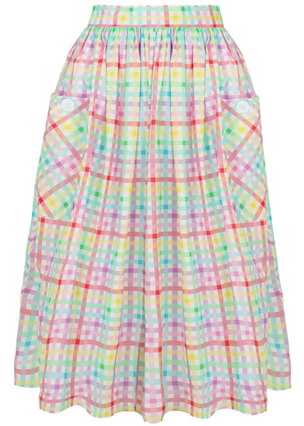 Hell Bunny Suzon Stripe 50's Swing Skirt Multi
