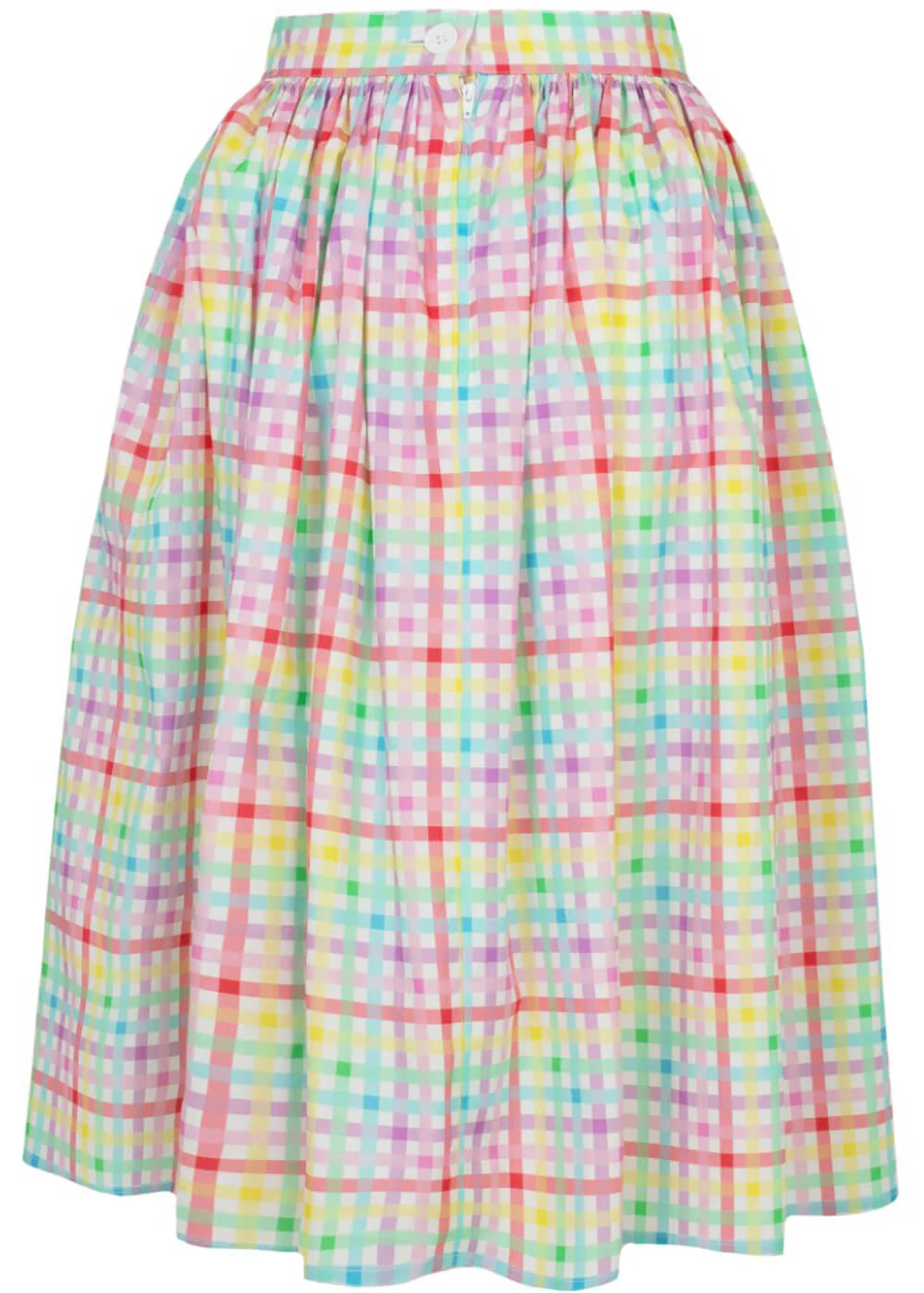Hell Bunny Suzon Stripe 50's Swing Skirt Multi – Image 8