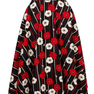 Hell Bunny Poppy 50's Swing Skirt Black
