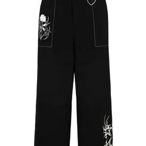 Hell Bunny Auri Trousers Black