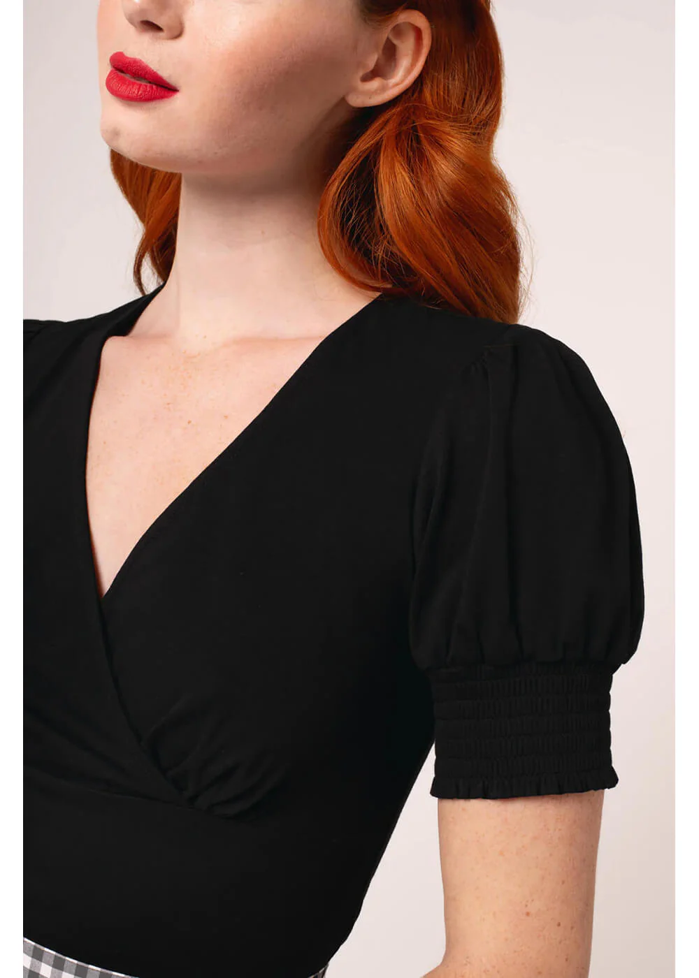 Hell Bunny Aria 50's Top Black – Image 6