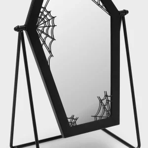 Killstar Haunted Homeware Coffin Vanity Bat Mirror Black