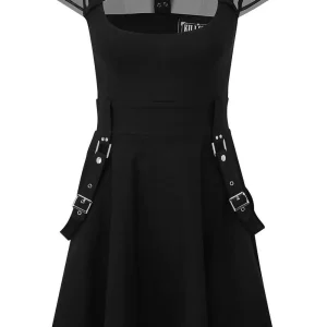 Killstar Kounter Kulture Skater Dress Black