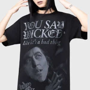 Killstar x Wizard of Oz Say Wicked T-Shirt Black