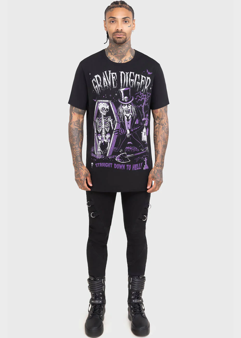 Killstar Grave Digger T-Shirt Black – Image 5