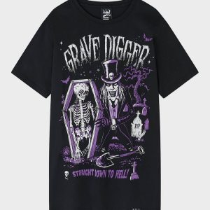 Killstar Grave Digger T-Shirt Black