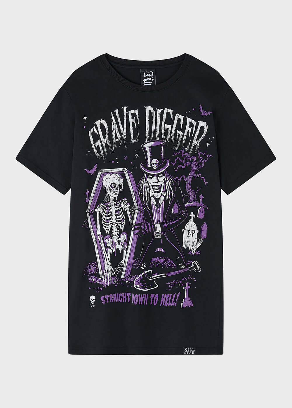 Killstar Grave Digger T-Shirt Black – Image 2