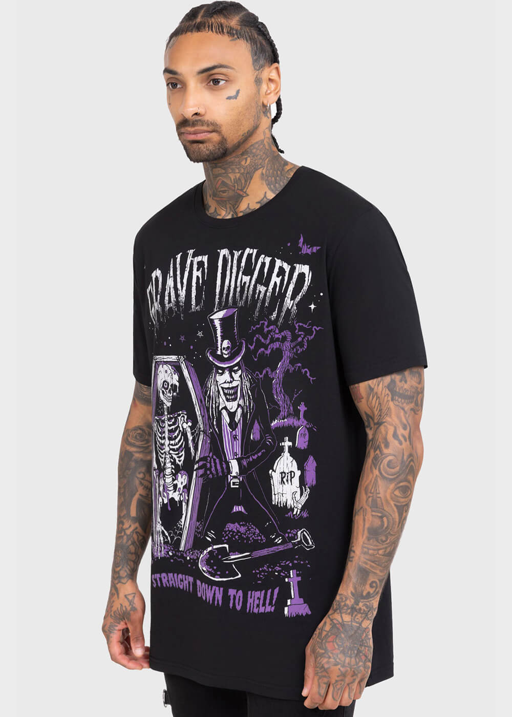 Killstar Grave Digger T-Shirt Black – Image 6