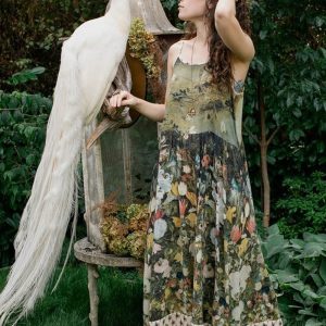 Market Of Stars I Dream In Flowers Bohéme Maxi Dress Green
